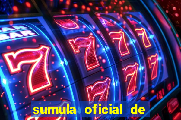 sumula oficial de futebol 7 society excel